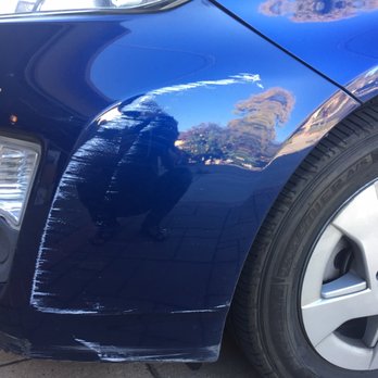 The Paint Doctor - Before 2 of 2: Left side of front bumper - Body Shops Near Me The Paint Doctor - Before 2 of 2: Left side of front bumper - Body Shops Near Me