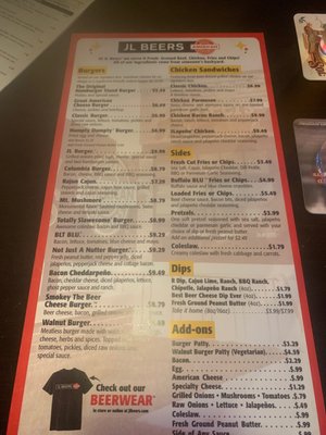 Menu photo 4 JL Beers Grand Forks, ND