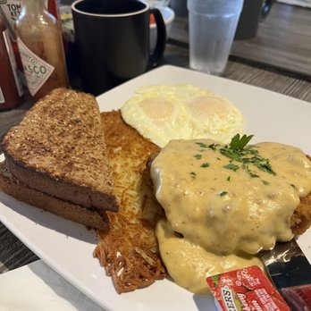 Manny's Place - Chicken-Fried Steak with Chorizo Gravy - Burgers Near Me - Tacoma, Washington Manny's Place - Chicken-Fried Steak with Chorizo Gravy - Burgers Near Me - Tacoma, Washington