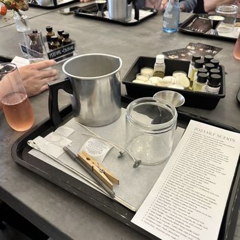 Happy Little Flame - Candle making set-up - Candle Stores Near Me - Libertyville, Illinois