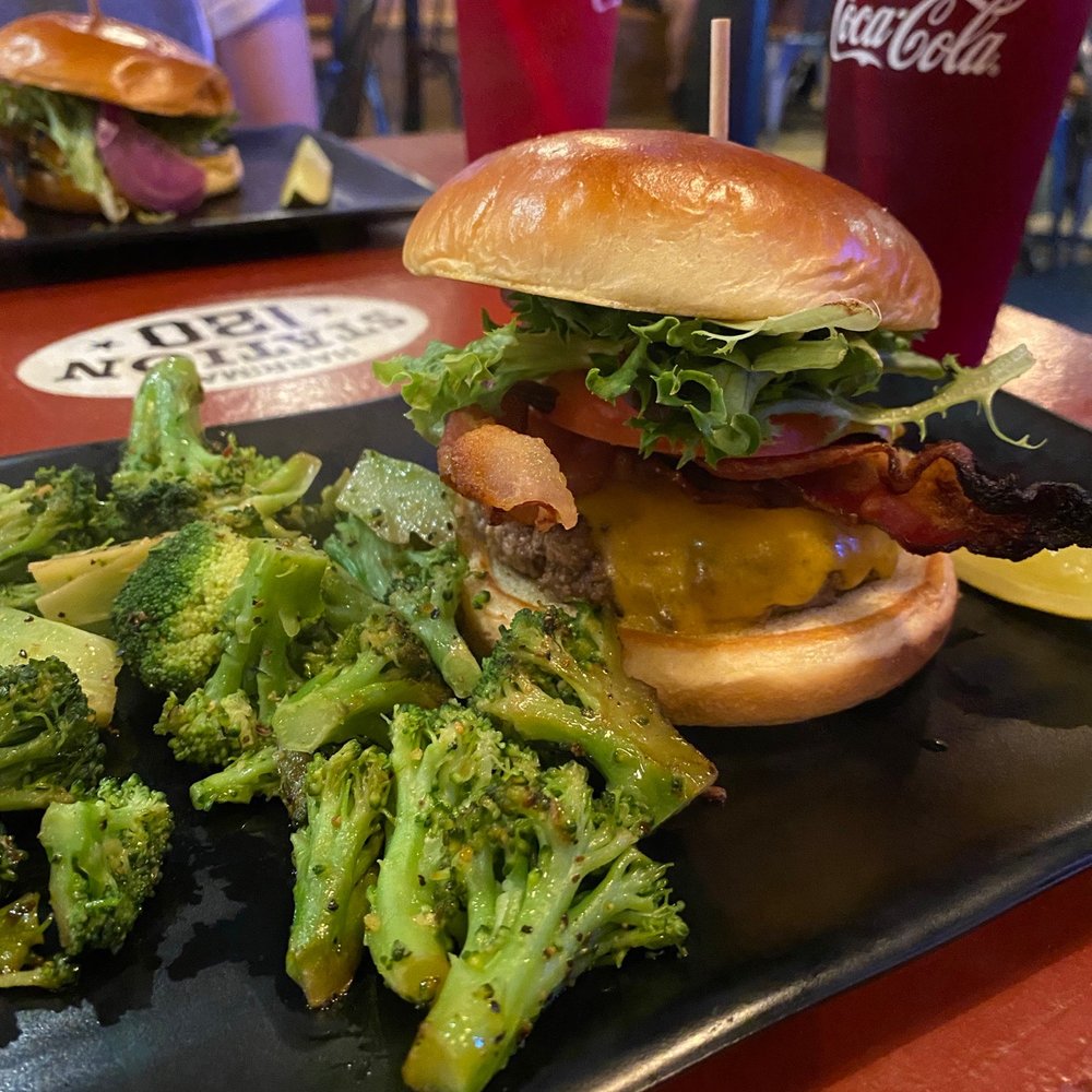 Burger Station 120 - Union station burger with broccoli - Burgers Near Me - Harriman, Tennessee Burger Station 120 - Union station burger with broccoli - Burgers Near Me - Harriman, Tennessee