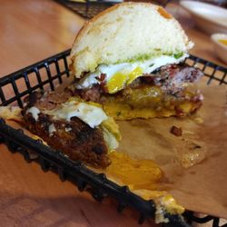 Ruby’s Pizzaria And Grill - My messy sunny side burger