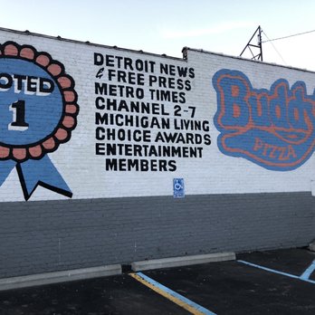 Buddy's Pizza - Side of building - Pizza Near Me - Detroit, Michigan