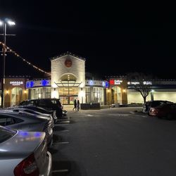 Pacific East Mall - The mall at night.