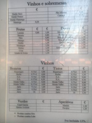 Menu photo 1 Santos Vincente & IrmÃo Lisbon, 11