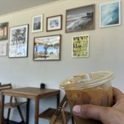 Surfers Point Cafe - Make pecan breve, but I swapped the milk for oat milk.