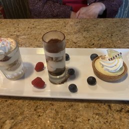 Trio dessert for two Trio dessert for two