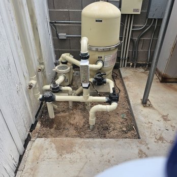 Lake Front Pool & Spa - Complete replumb of existing equipment. All new valves, pentair IC40 Salt chlorinator and power center installed - Pool & Hot Tub Service Near Me - Boulder City, Nevada Lake Front Pool & Spa - Complete replumb of existing equipment. All new valves, pentair IC40 Salt chlorinator and power center installed - Pool & Hot Tub Service Near Me - Boulder City, Nevada