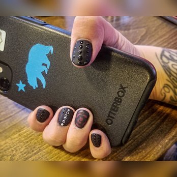 Tammy's Nail Salon - Tammy did it again! Here are my 3D matte dip nails with diamond accents! Thanks again Tammy! - Nail Salons Near Me - Carmichael, California
