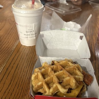 Chick-fil-A - Chicken and waffles with a s'mores shake - Fast Food Near Me - Orlando, Florida
