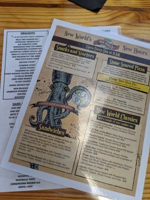 Menu photo 1 New World Brewery Tampa, FL Menu photo 1 New World Brewery Tampa, FL