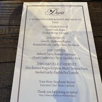 Davis Estates - Wineries Near Me - Calistoga, California