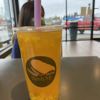 Hello Banh Mi - Mango green tea - Vietnamese Near Me - Kirkland, Washington Hello Banh Mi - Mango green tea - Vietnamese Near Me - Kirkland, Washington