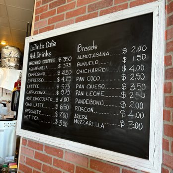 LaTinto Cafe - a menu on a blackboard - Latin American Near Me - Denver, Colorado LaTinto Cafe - a menu on a blackboard - Latin American Near Me - Denver, Colorado