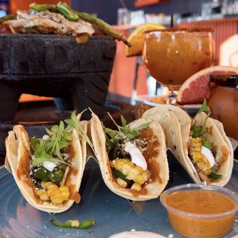 Tostadas - Veggie Poblano Tacos (3) - Breakfast & Brunch Near Me - San Jose, California Tostadas - Veggie Poblano Tacos (3) - Breakfast & Brunch Near Me - San Jose, California