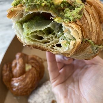 Bakery Lorraine - Filling with actually pistachios...yes please - Bakeries Near Me - San Antonio, Texas