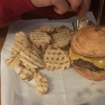 Whiskey Bar Kitchen - Breakfast burger and waffle fries - Pubs Near Me - Augusta, Georgia Whiskey Bar Kitchen - Breakfast burger and waffle fries - Pubs Near Me - Augusta, Georgia