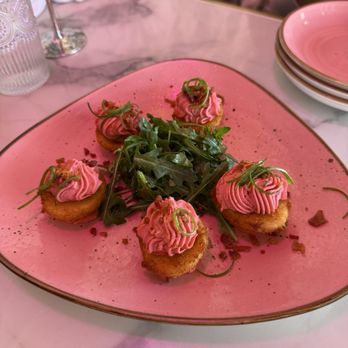 Nigel's Waterfront Restaurant - Fried deviled eggs - Bars Near Me - Long Beach, California Nigel's Waterfront Restaurant - Fried deviled eggs - Bars Near Me - Long Beach, California