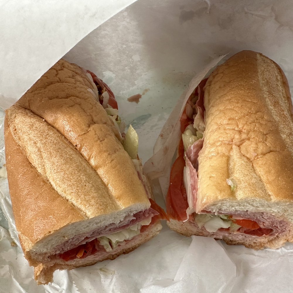 Lou's Deli - a sub sandwich cut in half - Delis Near Me - Danbury, Connecticut