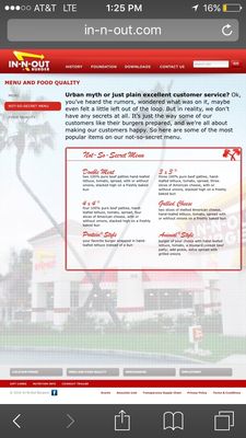 Menu photo 6 In-N-Out Burger Petaluma, CA