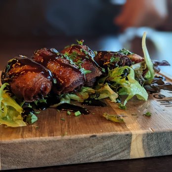 Tablas Woodstone Taverna - Bacon-wrapped dates - Tapas/Small Plates Near Me - Mill Creek, Washington Tablas Woodstone Taverna - Bacon-wrapped dates - Tapas/Small Plates Near Me - Mill Creek, Washington