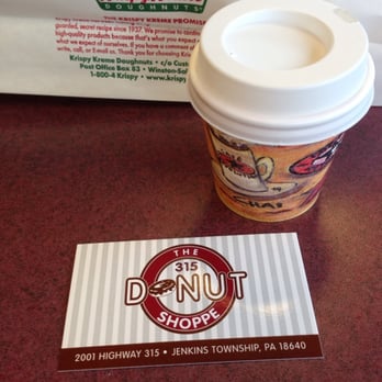 The 315 Donut Shoppe - a cup of coffee and a business card - Coffee & Tea Near Me - Pittston, Pennsylvania The 315 Donut Shoppe - a cup of coffee and a business card - Coffee & Tea Near Me - Pittston, Pennsylvania