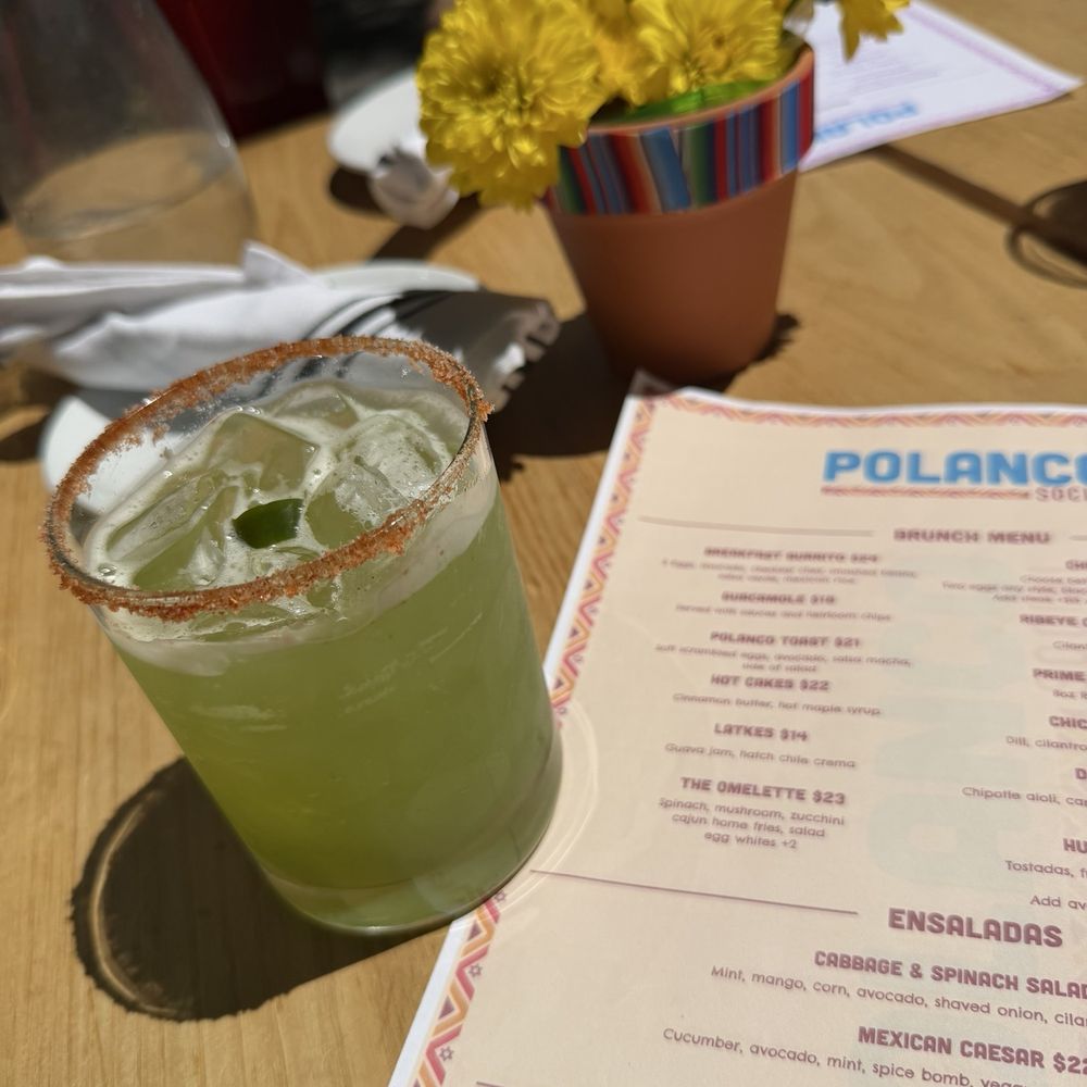 Polanco Social - Jalapeño cucumber margarita - Mexican Near Me - New York, New York
