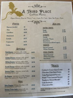 Menu photo 2 A Third Place Coffee & Books Medina, TN