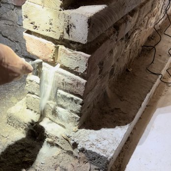 Turn Key Home Inspections - Gary pointed out why this portion of the brick foundation was concerning. - Home Inspectors Near Me Turn Key Home Inspections - Gary pointed out why this portion of the brick foundation was concerning. - Home Inspectors Near Me