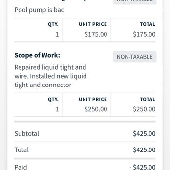 LV Electric - I was charged for a "new liquid tight and connector" - Electricians Near Me LV Electric - I was charged for a "new liquid tight and connector" - Electricians Near Me