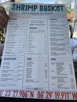 Menu photo 8 Shrimp Basket Destin, FL Menu photo 8 Shrimp Basket Destin, FL