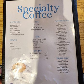 Brewed Awakening - Drinks menu - Cafes Near Me - Georgetown, South Carolina