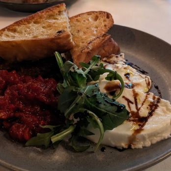 Orto - Buffalo mozzarella with tomato jam and grilled bread - Italian Near Me - Miller Place, New York