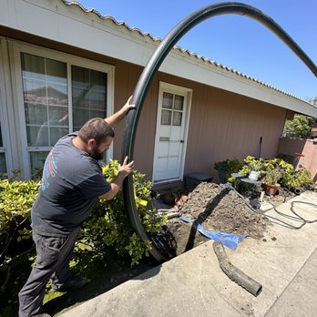 Neighborhood Plumbing - Trench-less sewer replacement, pulling a new pipe through the old broken sewer for a seamless replacement. - Plumbing Near Me - Long Beach, California Neighborhood Plumbing - Trench-less sewer replacement, pulling a new pipe through the old broken sewer for a seamless replacement. - Plumbing Near Me - Long Beach, California