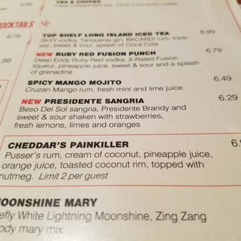 Cheddar's Scratch Kitchen - Cheddars painkiller limit 2 - American Near Me - Albuquerque, New Mexico