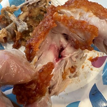 bb.q Chicken Plano Preston - Chicken not fully cooked. Blood coming out. - Chicken Wings Near Me - Plano, Texas bb.q Chicken Plano Preston - Chicken not fully cooked. Blood coming out. - Chicken Wings Near Me - Plano, Texas