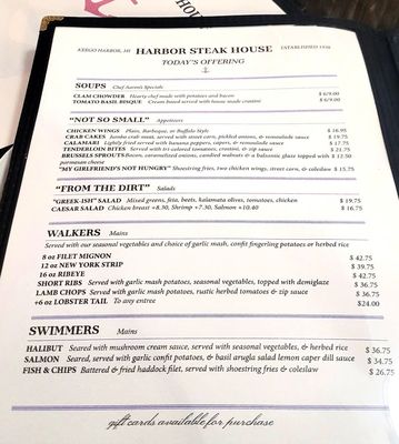 Menu photo 5 Harbor Steak House Keego Harbor, MI Menu photo 5 Harbor Steak House Keego Harbor, MI