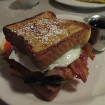 Home Grown - Bacon, egg, spinach tomato sandwich, made with french toast. - Diners Near Me - Atlanta, Georgia