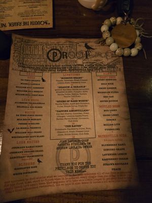 Menu photo 4 Proof Elizabeth City, NC Menu photo 4 Proof Elizabeth City, NC