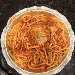 Go Primo's N.Y. Style Pizza - Spaghetti with Meatballs