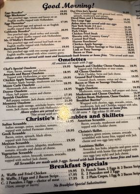 Menu photo 1 Christie's Burlingame, CA