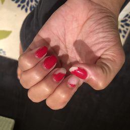 4 days later! Gel nail polish is thicker. And i made sure to tell her i knew it was too thin! 4 days later! Gel nail polish is thicker. And i made sure to tell her i knew it was too thin!