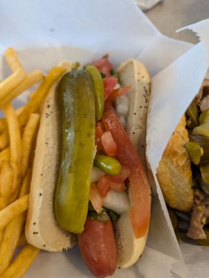 Chicago Style Beef and Dogs by null