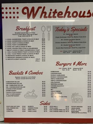 Menu photo 1 Whitehouse Drive In Marsing, ID Menu photo 1 Whitehouse Drive In Marsing, ID
