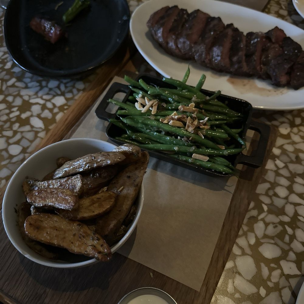 Manhattan Beach Post - 20 Oz Prime Beef Ribeye with sides - New American Near Me - Manhattan Beach, California Manhattan Beach Post - 20 Oz Prime Beef Ribeye with sides - New American Near Me - Manhattan Beach, California
