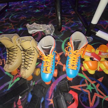 United Skates Clovis - United Skates - some of our skate rentals. The blue one hurts - Skating Rinks Near Me - Clovis, California