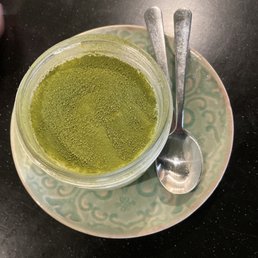 Matcha tirimashu is so delicious.