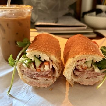 Banh Mi Paris Express - Bánh Mì Đặc Biệt / House Special Sandwich Cà Phê Sửa Đá / Vietnamese Coffee - Sandwiches Near Me - Chula Vista, California
