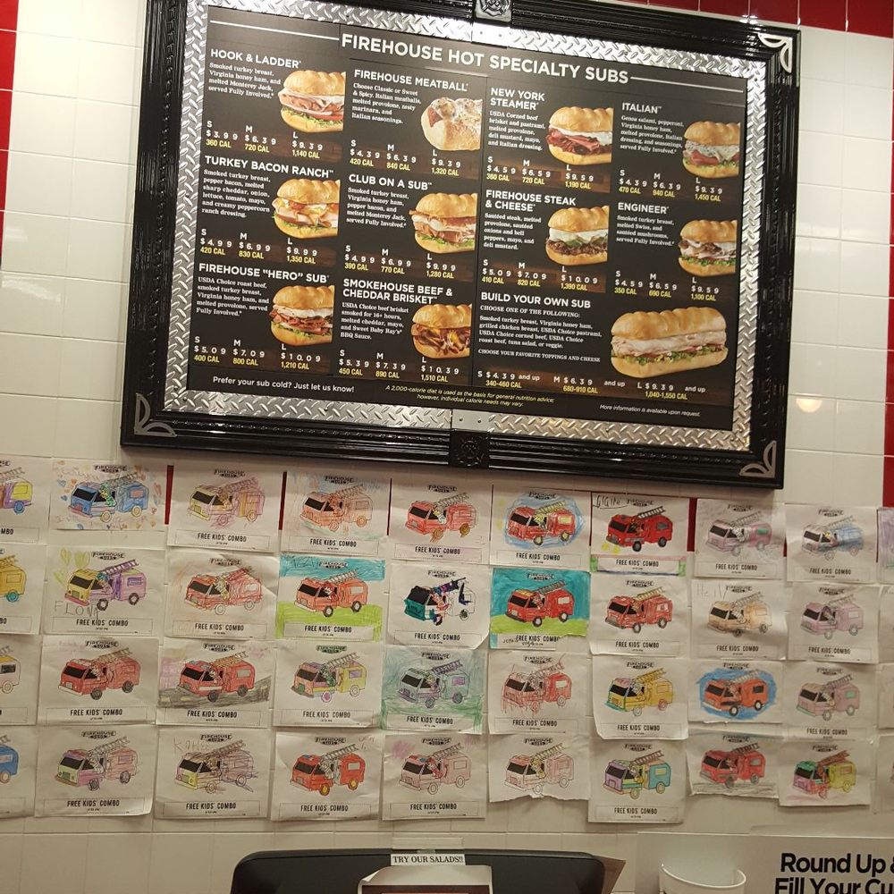 a menu on the wall a menu on the wall