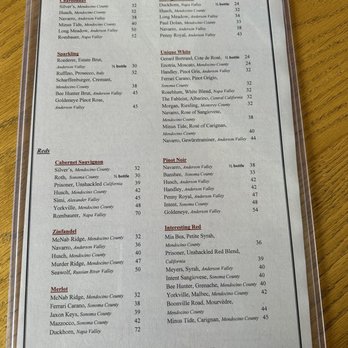 The Wharf - Beverage menu pg 2 - Seafood Near Me - Fort Bragg, California The Wharf - Beverage menu pg 2 - Seafood Near Me - Fort Bragg, California